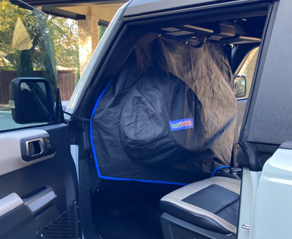 Ford Bronco 6th Generation Rain Protection Dash Poncho for Riding Topless