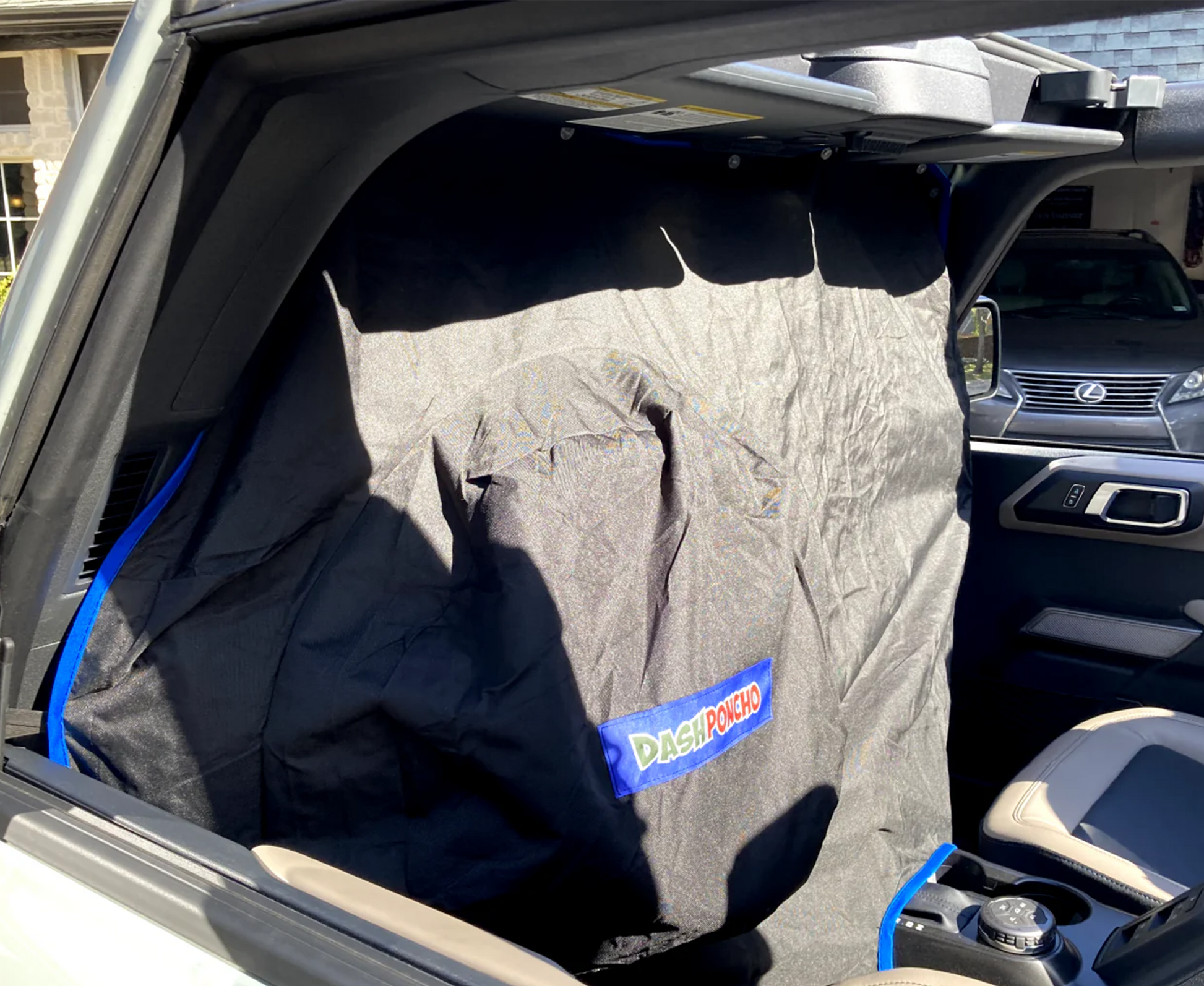 6th Generation Ford Bronco Drivers Side View Dashboard Rain Protection Dash Poncho