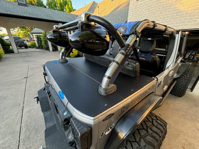 Aluminum JKU 4-Door Hardtop Tonneau Cargo Cover (2007-2018)