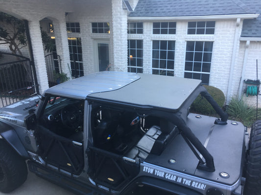 JKU Hard Top Bed Cover Top View