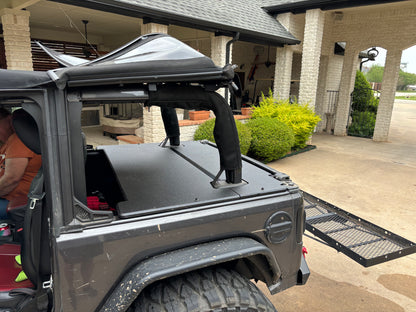 JL 2-Door Soft Top Jeep® Wrangler Rhino Lined Tonneau Cargo Cover (2018-2023)
