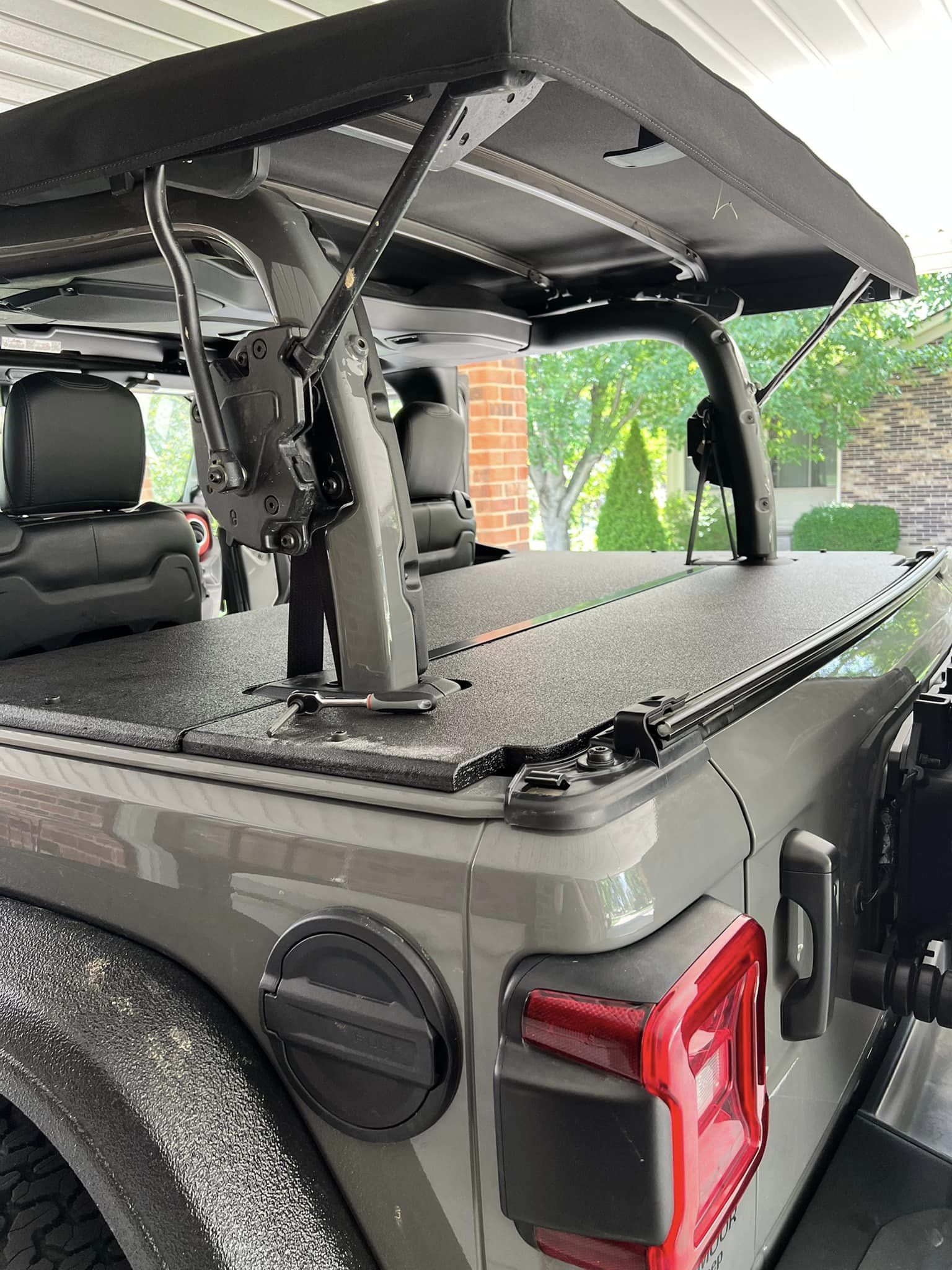 JFtops JL 2 door soft top bed cover wood version