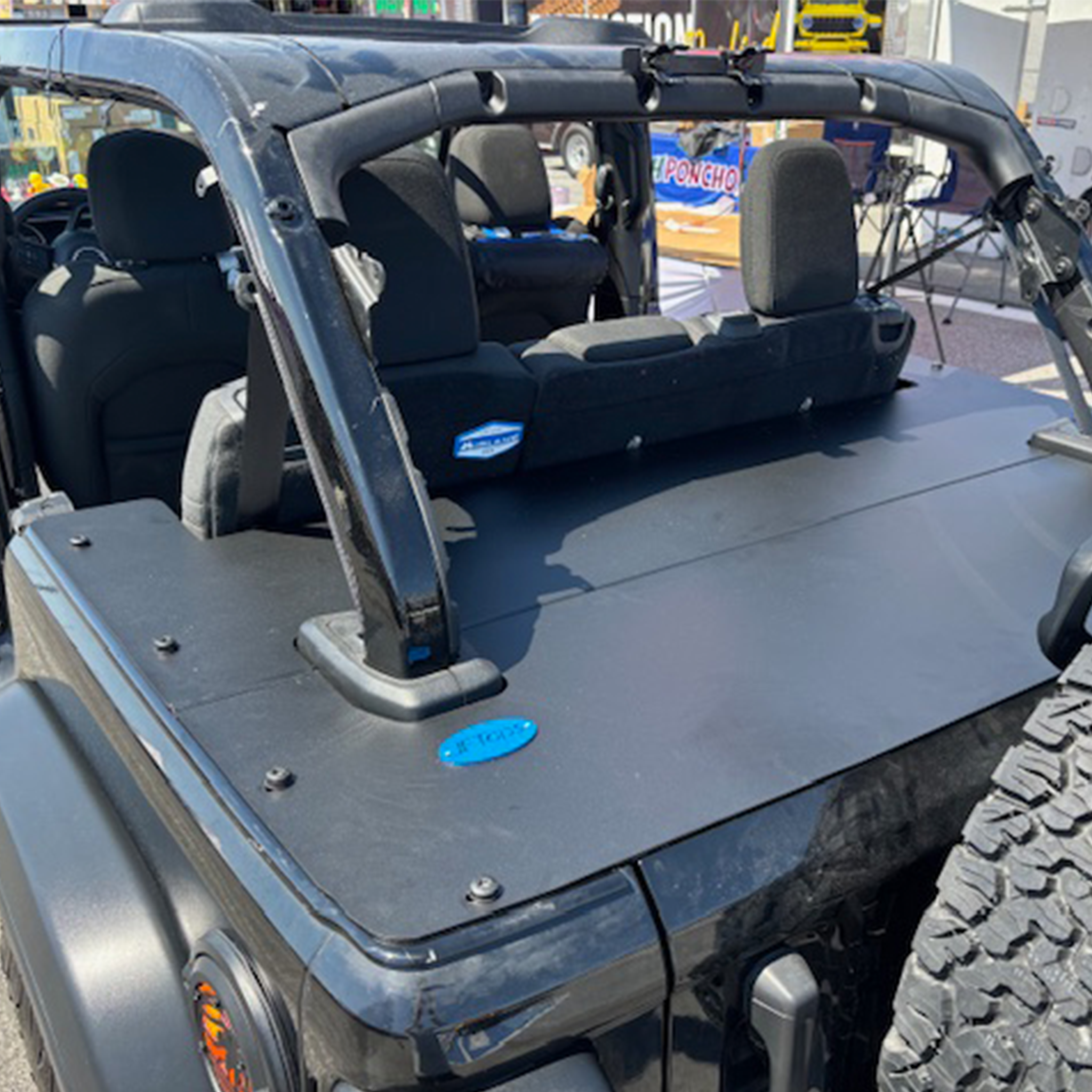JLU Aluminum 4-Door Hard Top Tonneau Cover Lightweight