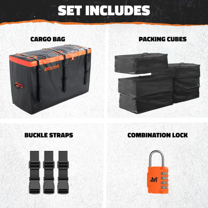 30 Cu Ft Cargo Bag 60"x24"x36" & Packing Cubes