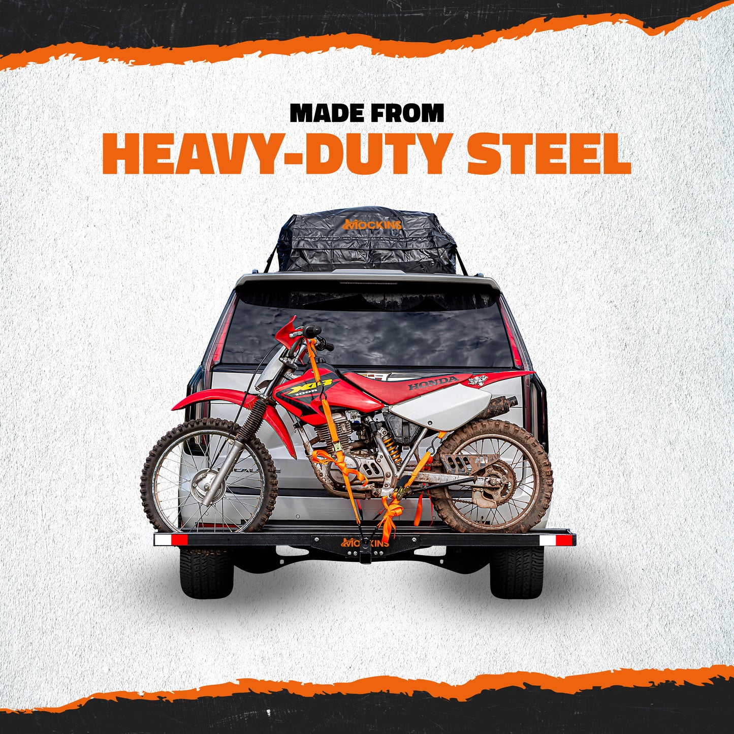 73" Hitch Motorbike Carrier with Loading Ramp