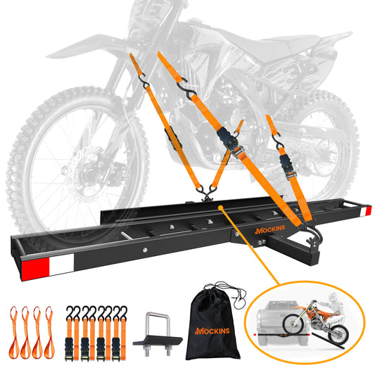 73" Hitch Motorbike Carrier with Loading Ramp