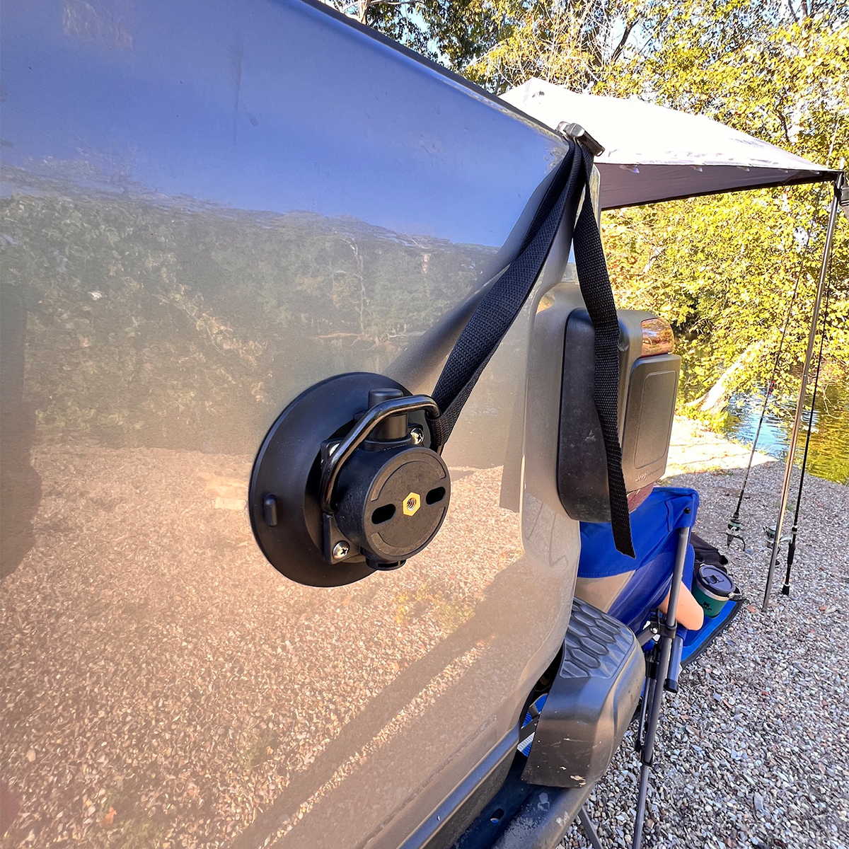 Vacuum D-Ring Anchor Mount