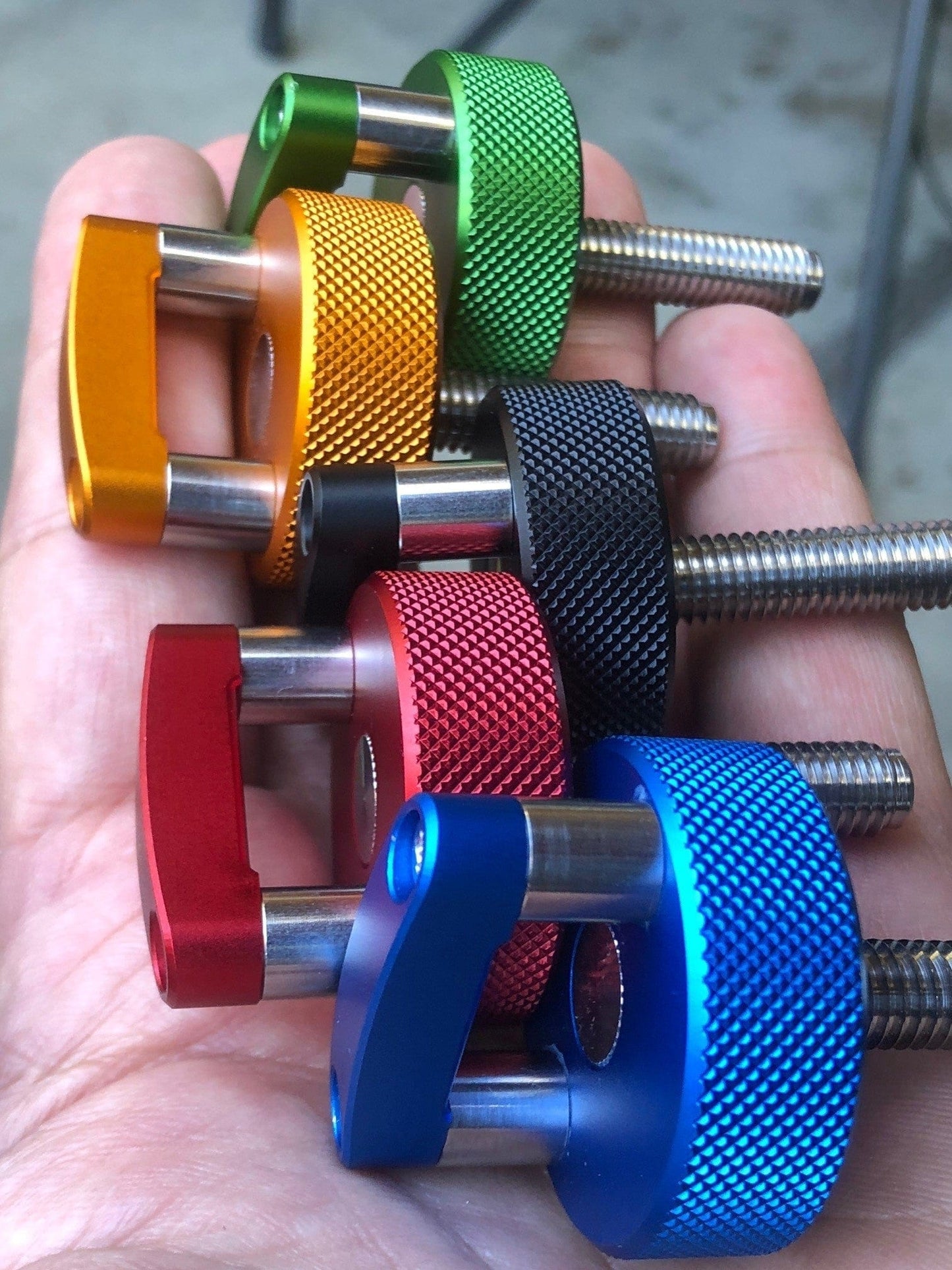 FORD BRONCO Hard Top Quick Removal Fastener Thumb Screw (Eight Piece Set) LIMITED EDITION GunMetal Grey