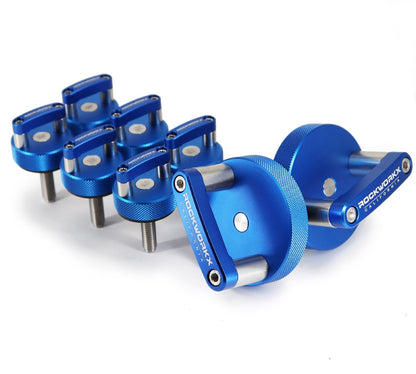 JEEP WRANGLER (JK & JKU) Hard Top Quick Removal Thumb Screws & Mounting Knob SET! (6 Thumb Screws and 2 Knobs)