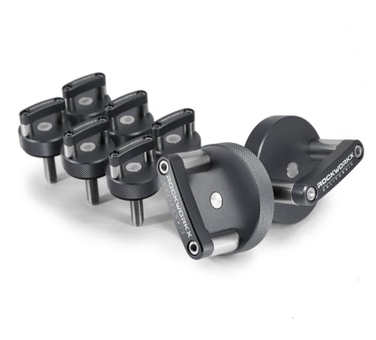 JEEP WRANGLER (JK & JKU) Hard Top Quick Removal Thumb Screws & Mounting Knob SET! (6 Thumb Screws and 2 Knobs)