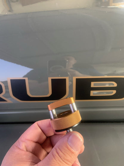 JEEP WRANGLER (JK & JKU) Hard Top Quick Removal Thumb Screws & Mounting Knob SET! (6 Thumb Screws and 2 Knobs)