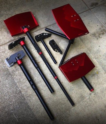 Rockworkx Multi-Tool T7 -  Red, Silver & Blue