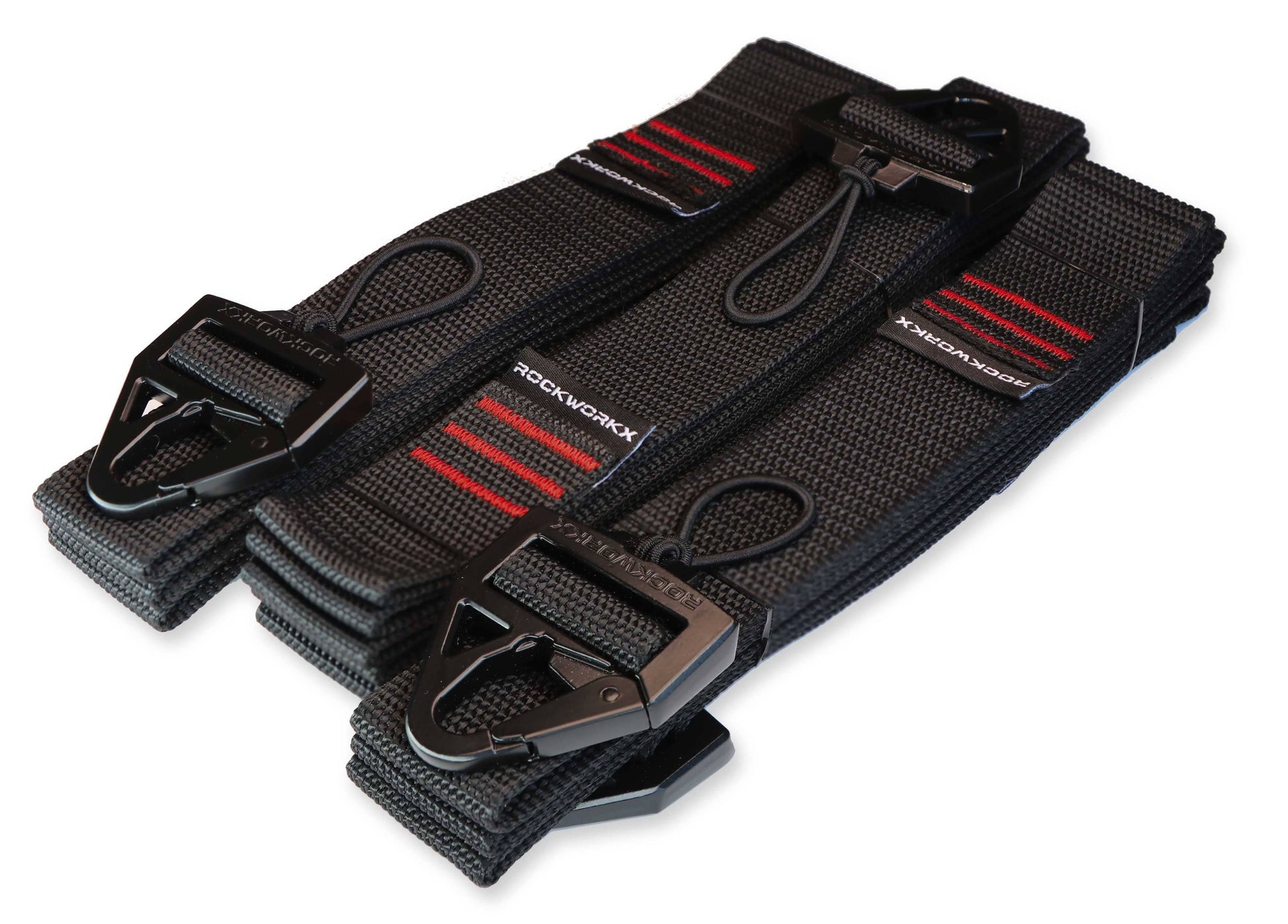 Rockworkx 1.5 in Tie down Straps Red Set of 3