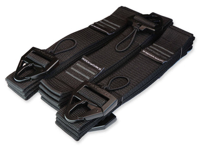 Rockworkx 1.5 in Tie down Straps Gray Set of 3