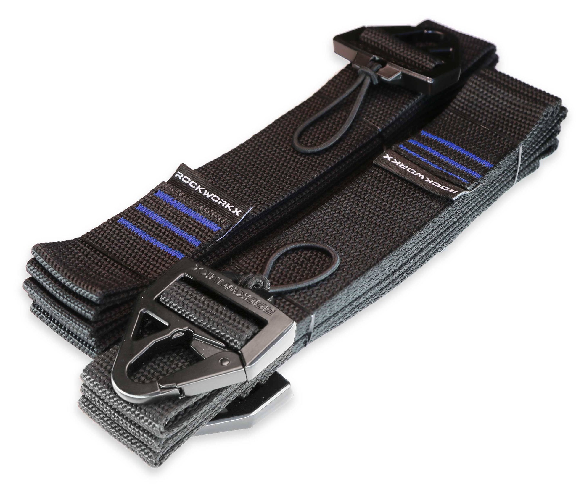 Rockworkx 1.5 in Tie down Straps Blue Set of 2