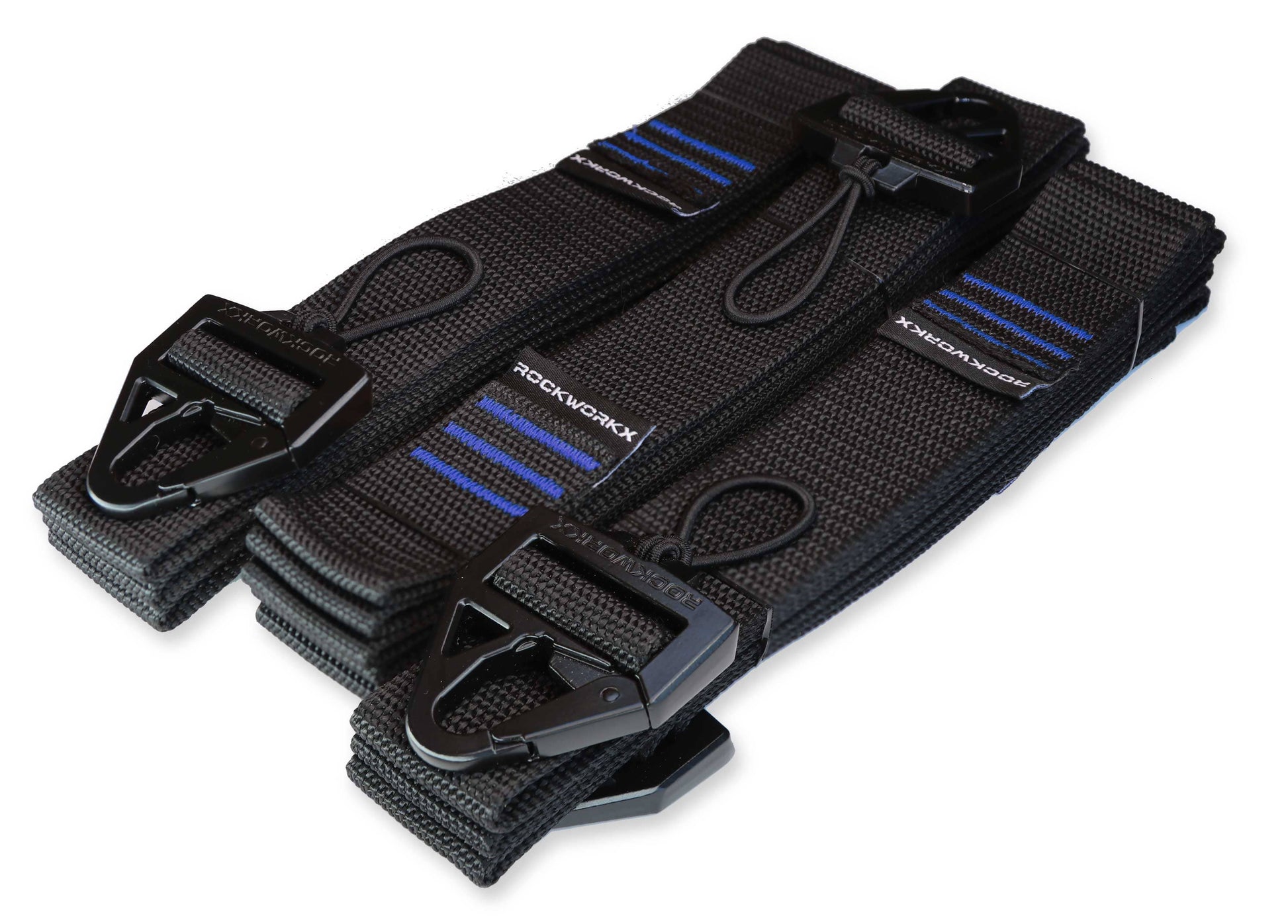 Rockworkx 1.5 in Tiedown Straps Blue Set of 3