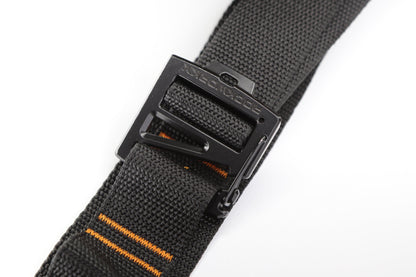 Rockworkx 2 in tie-down strap with 1.5 in molle connector Orange thread