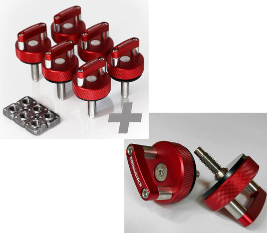 Rockworkx Jeep CJ Windshield & Hardtop Quick-Release Combo Kit