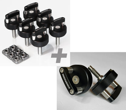 Rockworkx Jeep CJ Windshield & Hardtop Quick-Release Combo Kit