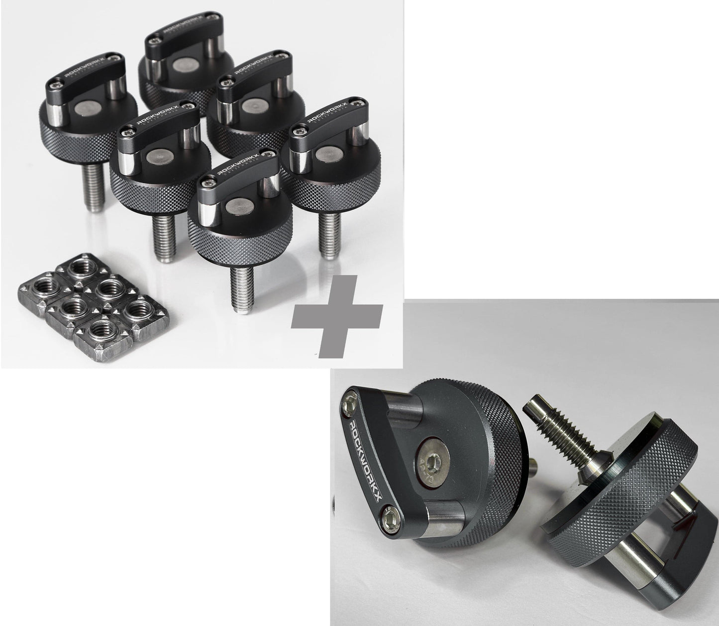 Rockworkx Jeep CJ Windshield & Hardtop Quick-Release Combo Kit