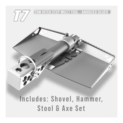 Rockworkx Multi-Tool T7 -  Red, Silver & Blue