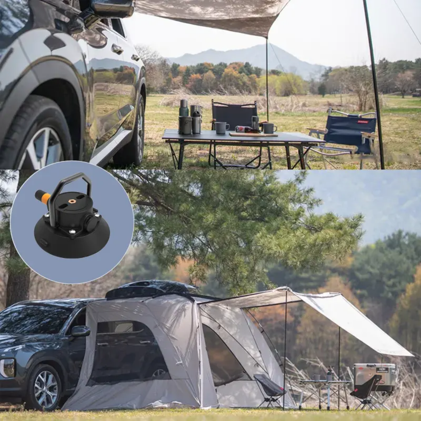 4.5" Heavy Duty Vacuum Suction Cup Mount (Set of 2)